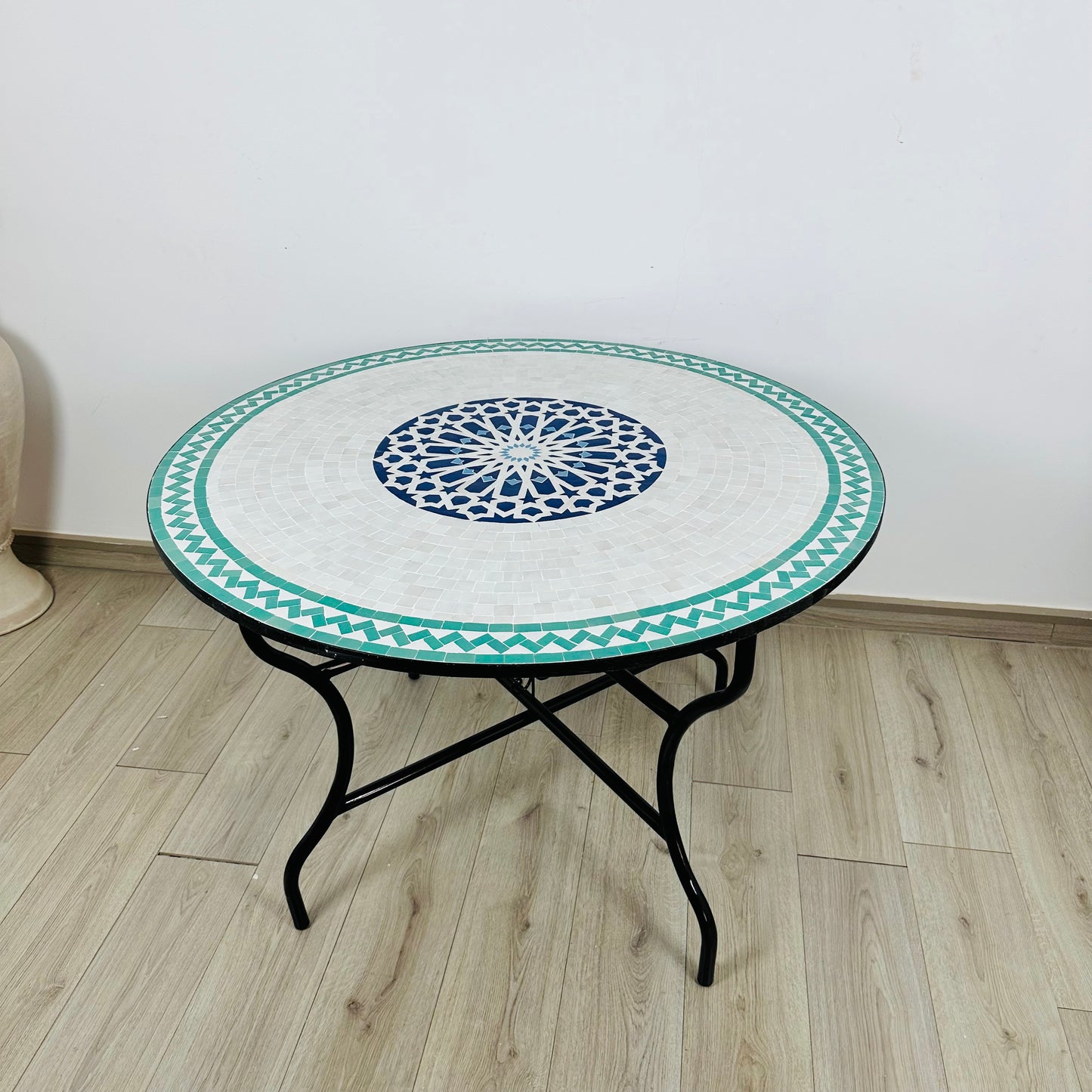 Serene Elegance Mosaic Table