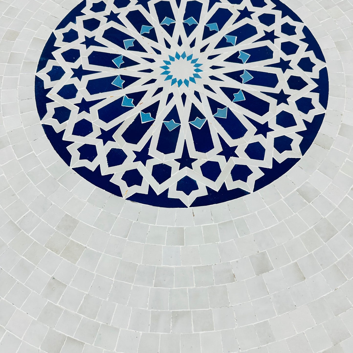 Serene Elegance Mosaic Table