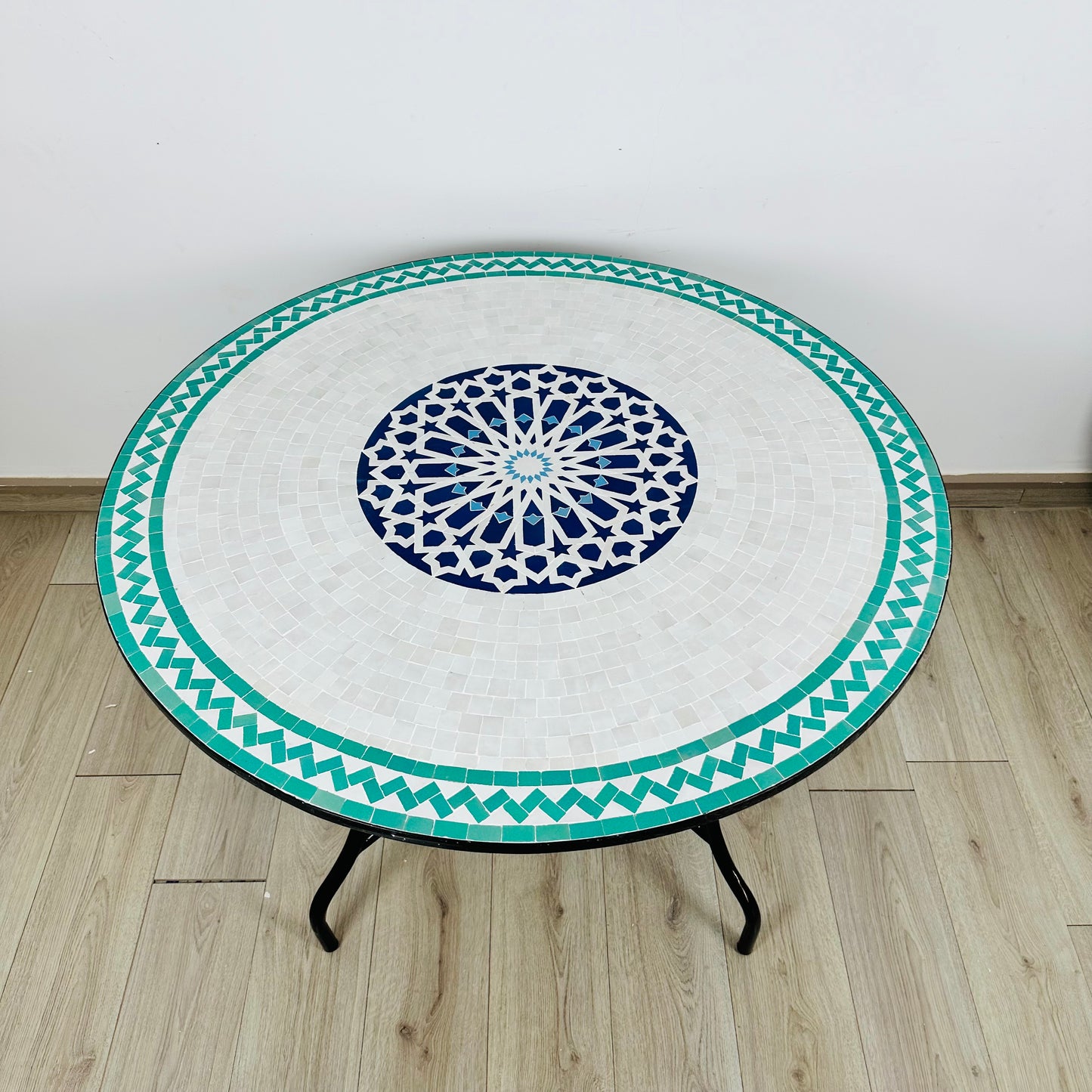 Serene Elegance Mosaic Table