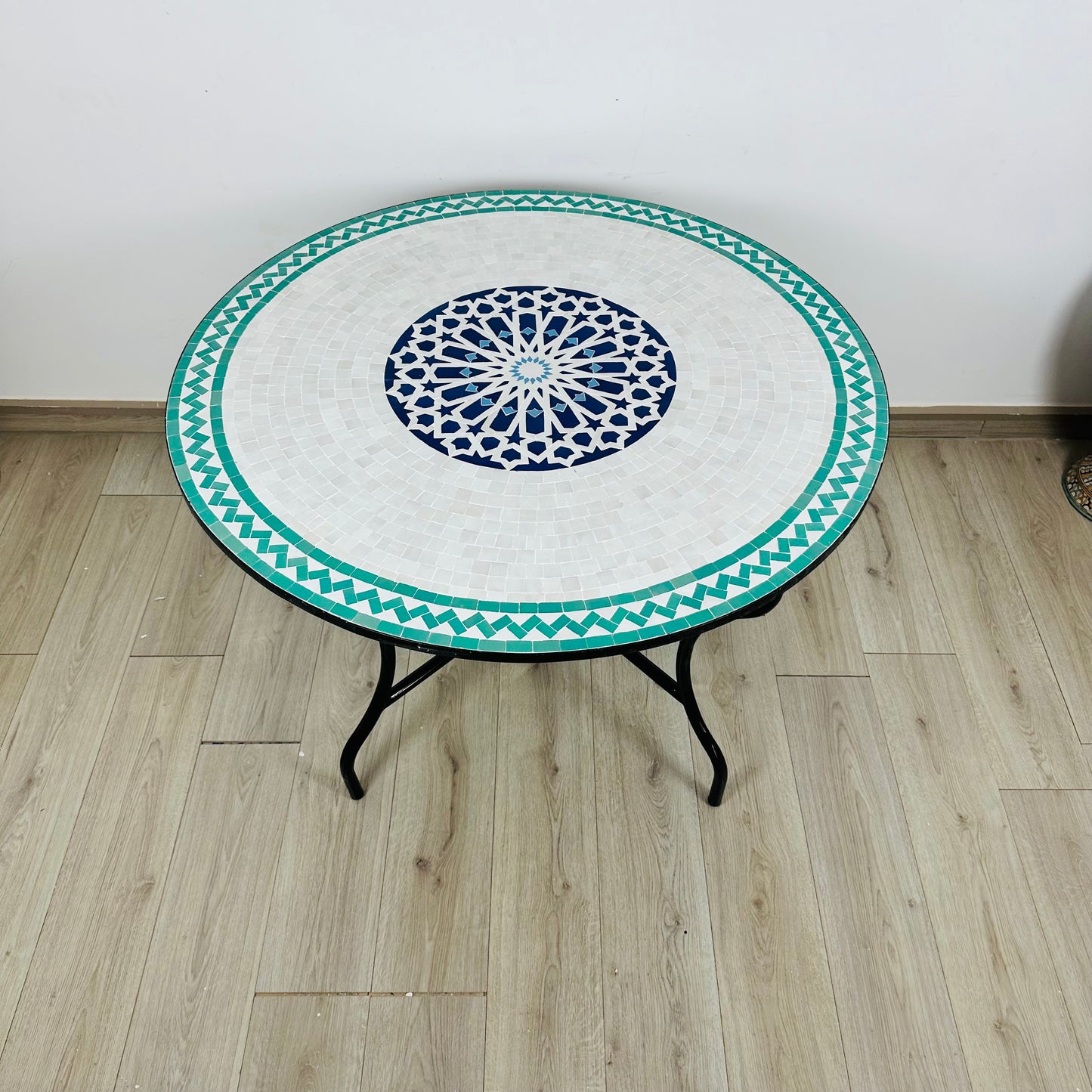 Serene Elegance Mosaic Table