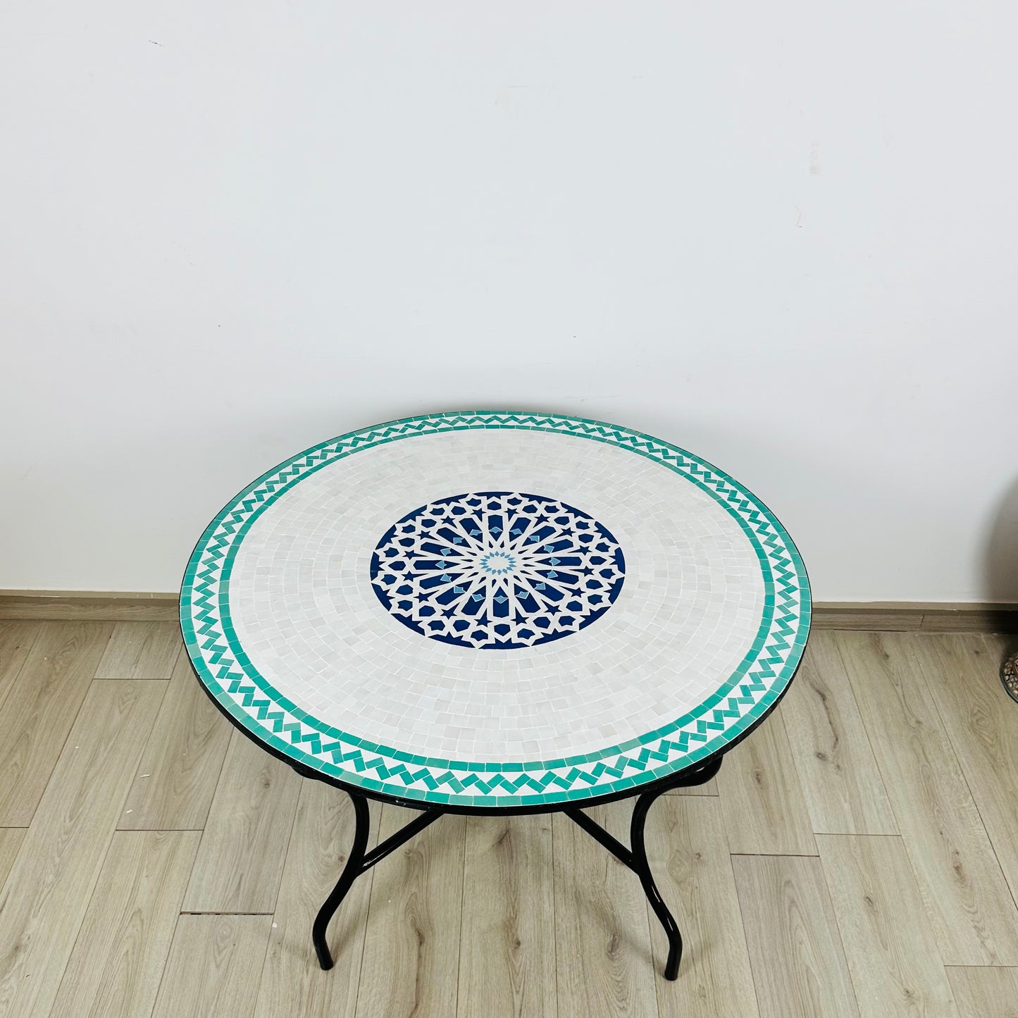 Serene Elegance Mosaic Table