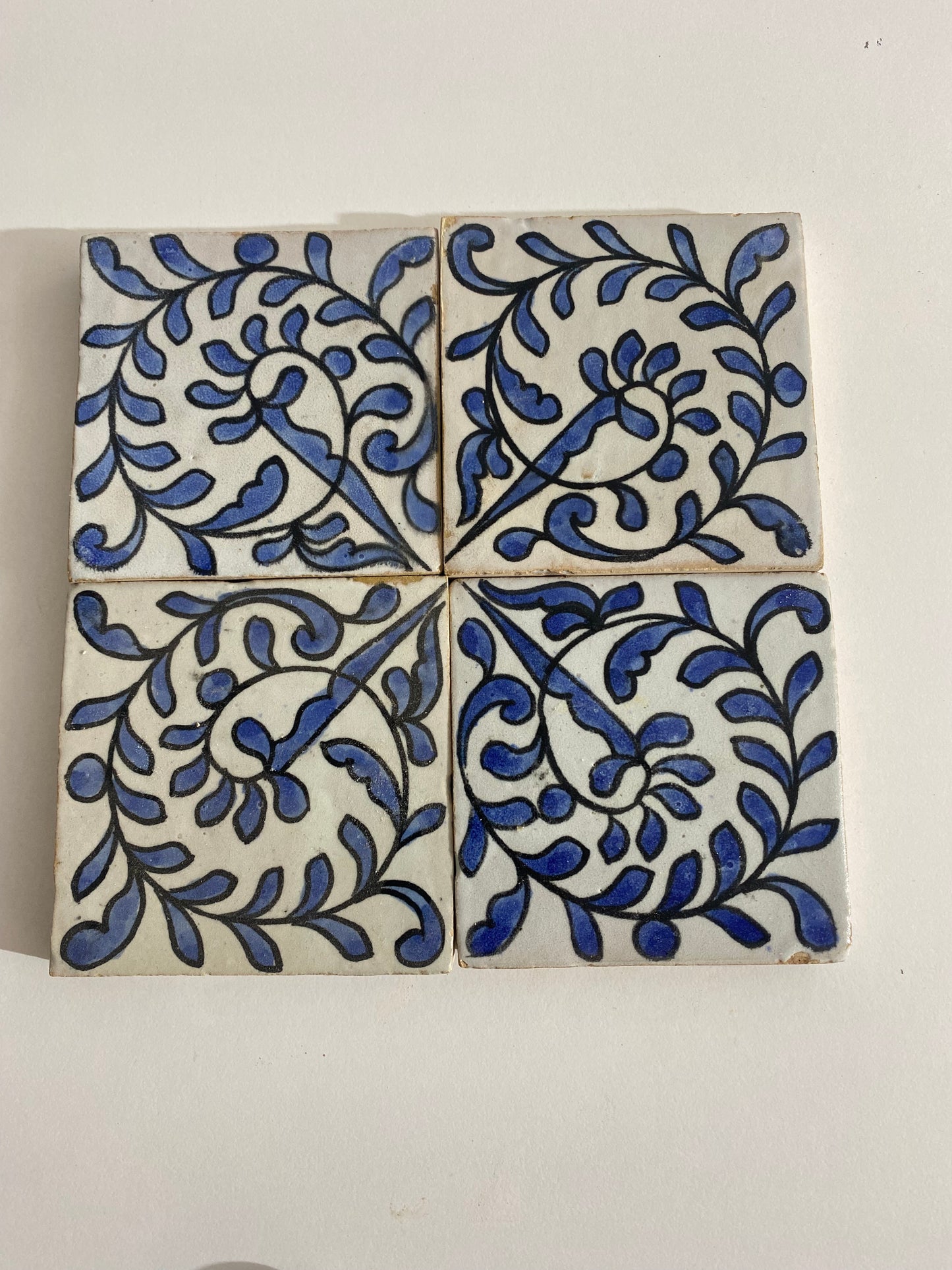 Kitchen Ceramic tiles Hand painted backsplash tiles 4"x4" 100% Handmade for Bathroom built with mid century modern styling pool, remodeling