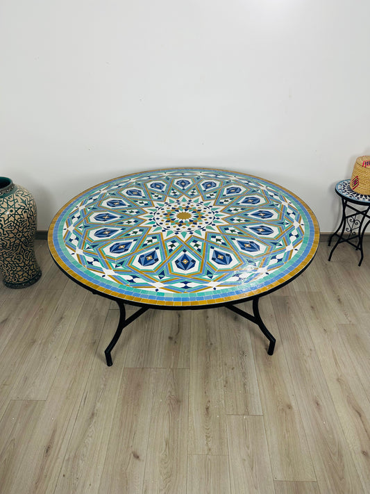 Imperial Mandala Mosaic Table