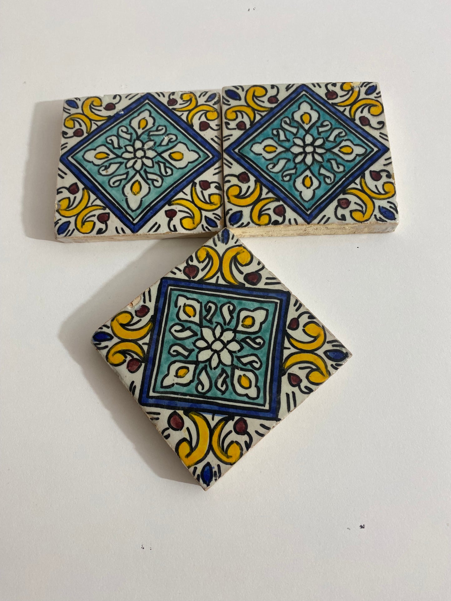 Moroccan Ceramic tiles Hand painted tiles 4"x4" 100% for Bathroom Remodeling and kitchen Projects works wall and ground