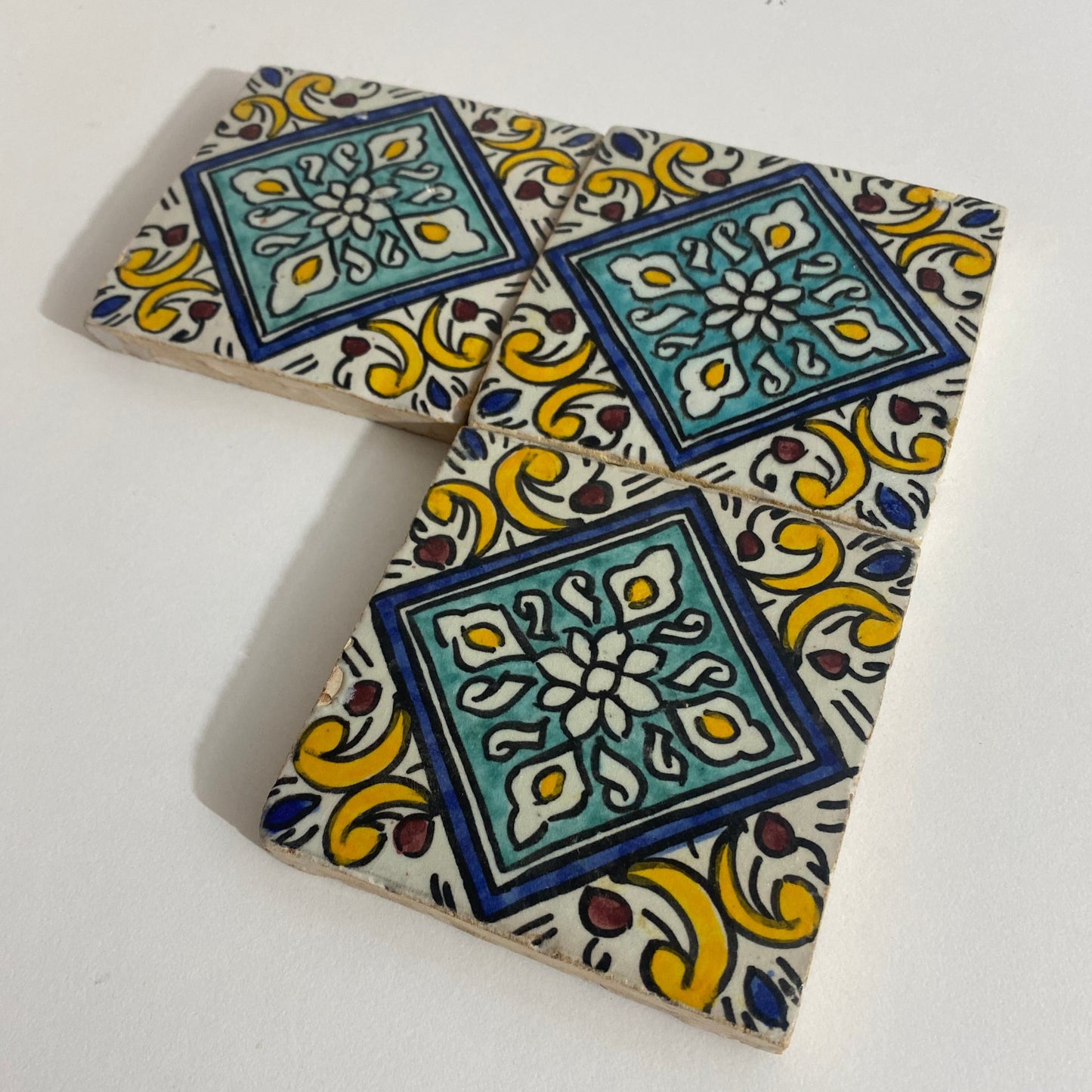 Moroccan Ceramic tiles Hand painted tiles 4"x4" 100% for Bathroom Remodeling and kitchen Projects works wall and ground