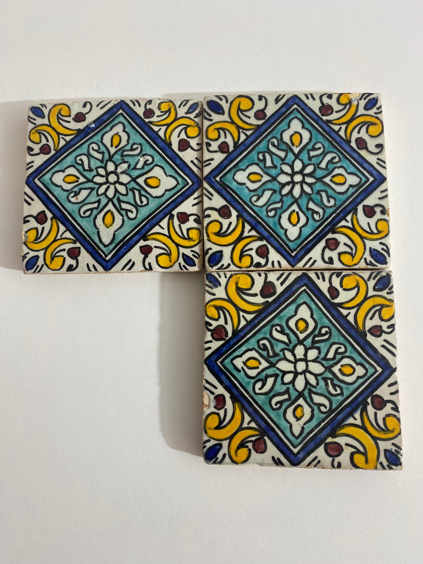 Moroccan Ceramic tiles Hand painted tiles 4"x4" 100% for Bathroom Remodeling and kitchen Projects works wall and ground