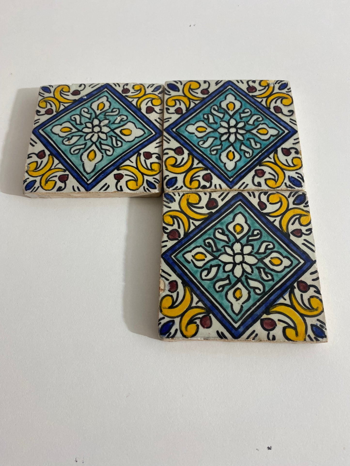 Moroccan Ceramic tiles Hand painted tiles 4"x4" 100% for Bathroom Remodeling and kitchen Projects works wall and ground