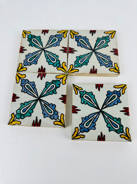 Floral Elegance Moroccan Zellige Tiles