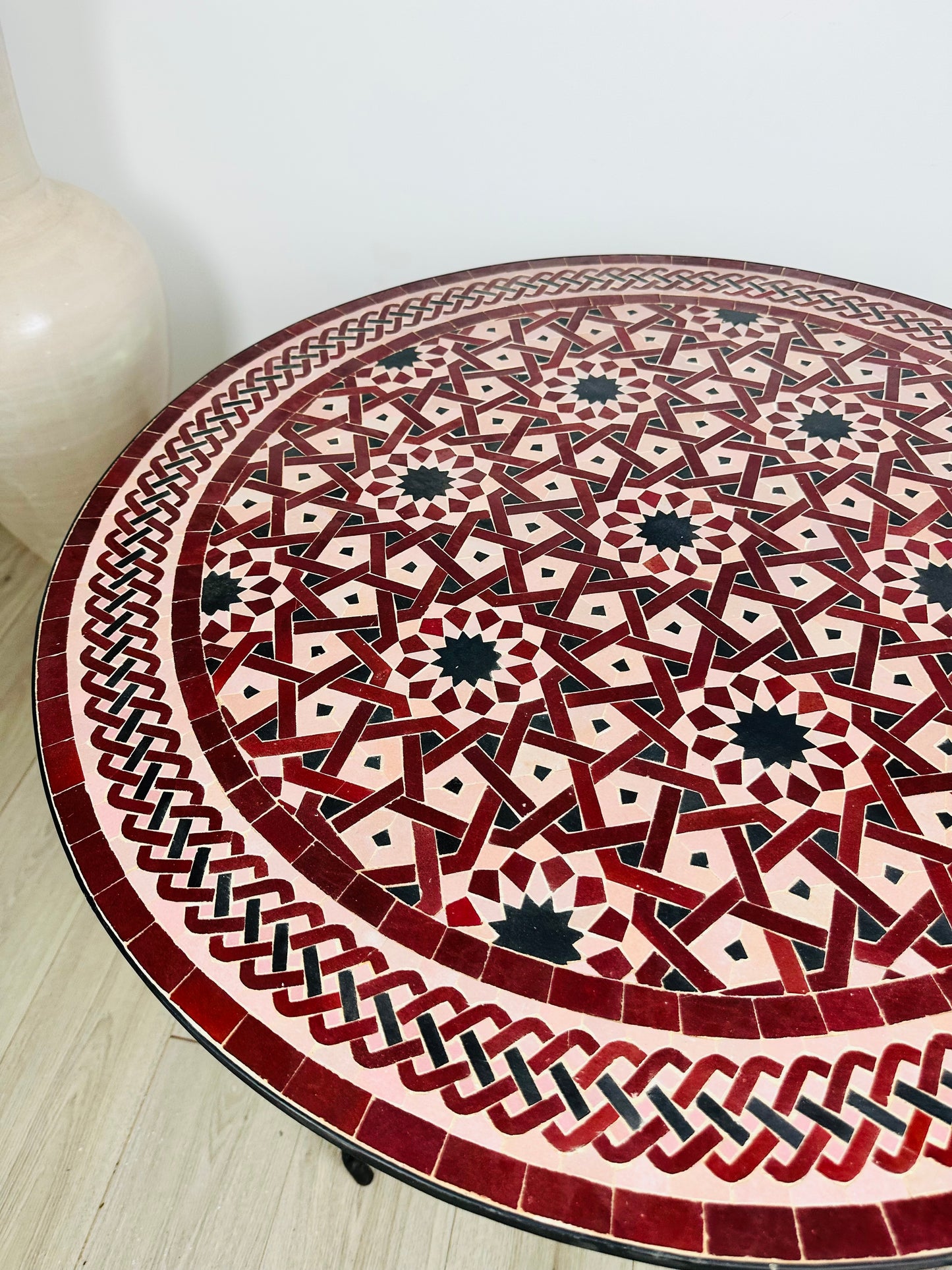 Andalusian Crimson Mosaic Table