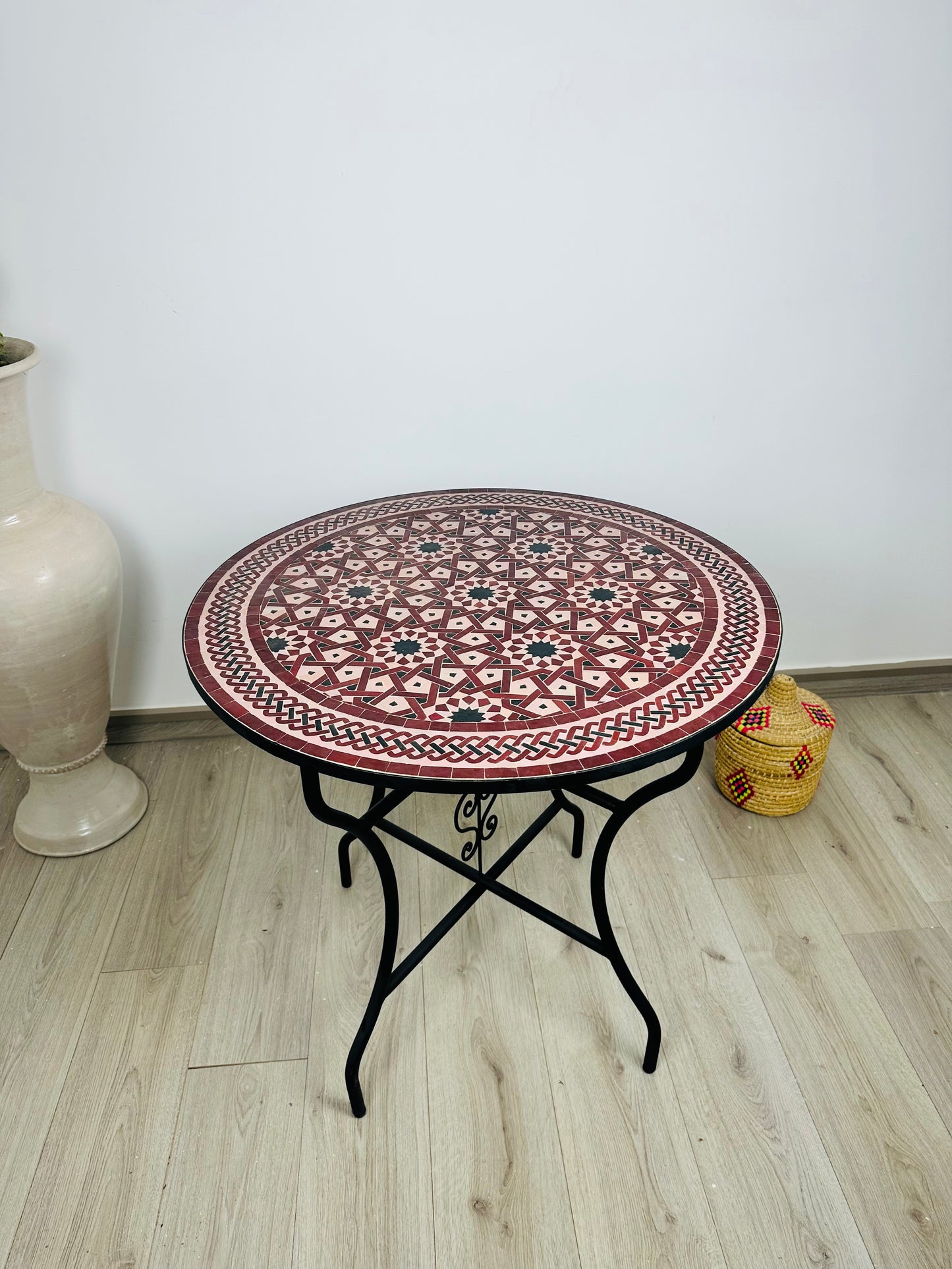 Andalusian Crimson Mosaic Table