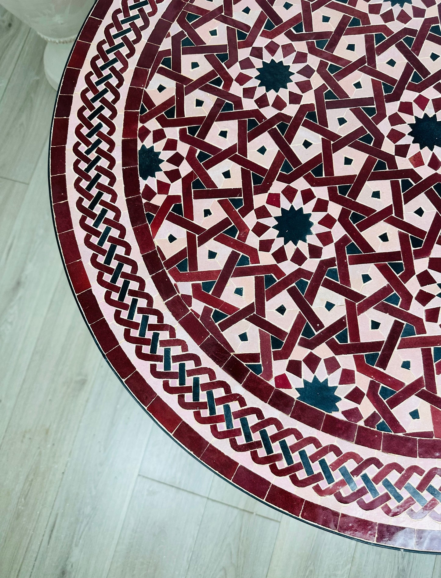 Andalusian Crimson Mosaic Table