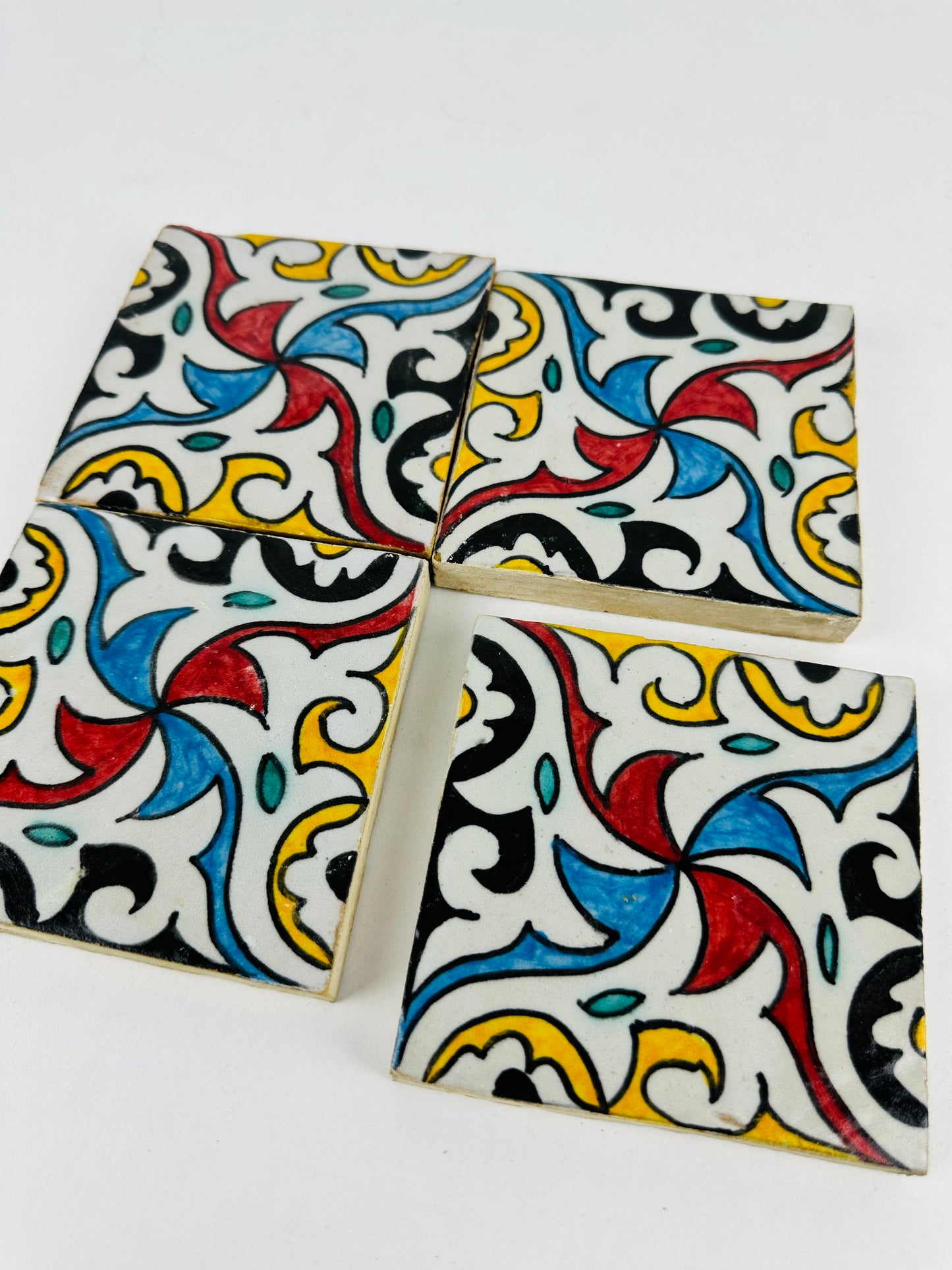 Arabesque Swirl Moroccan Zellige Tiles