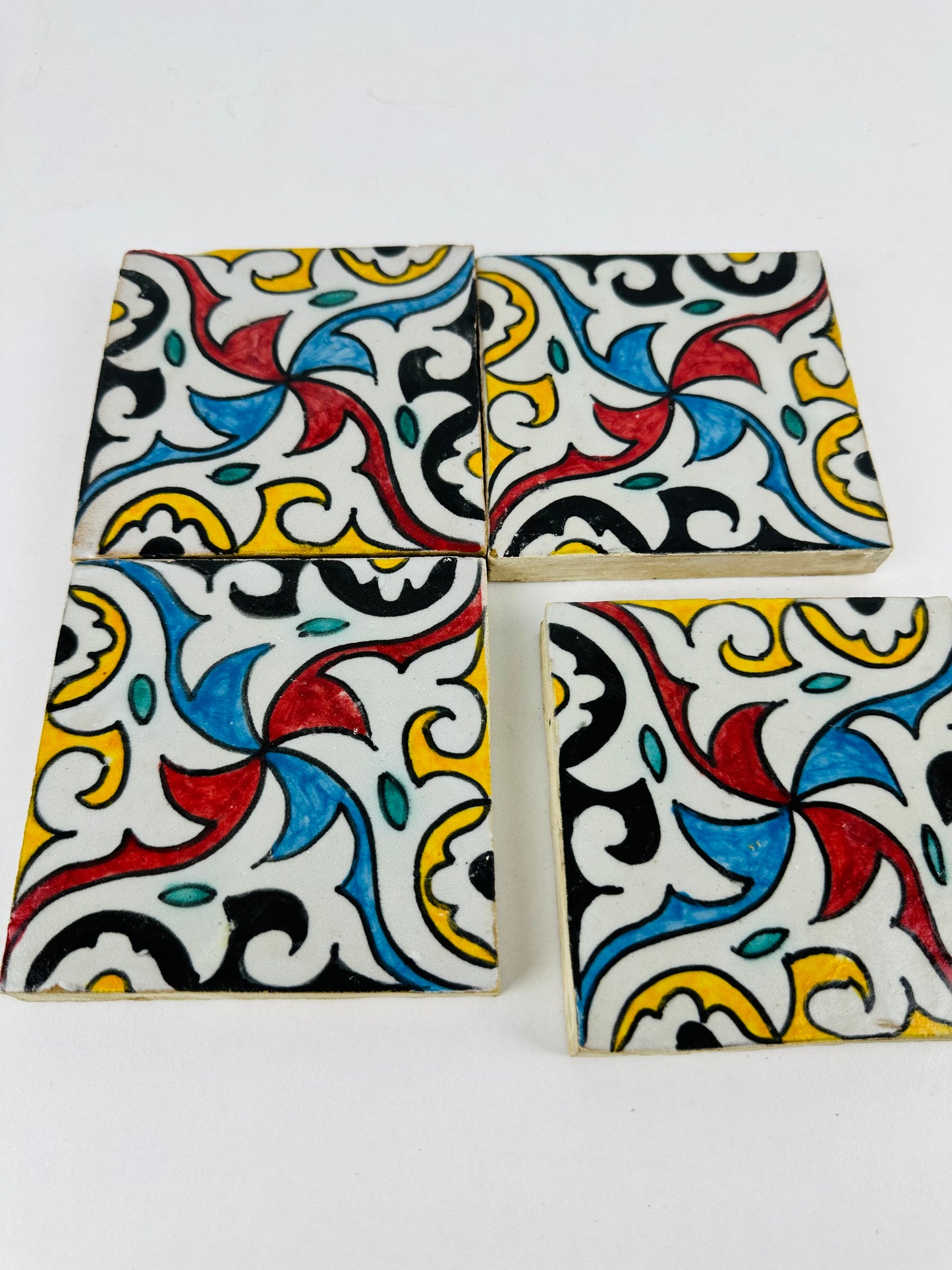 Arabesque Swirl Moroccan Zellige Tiles