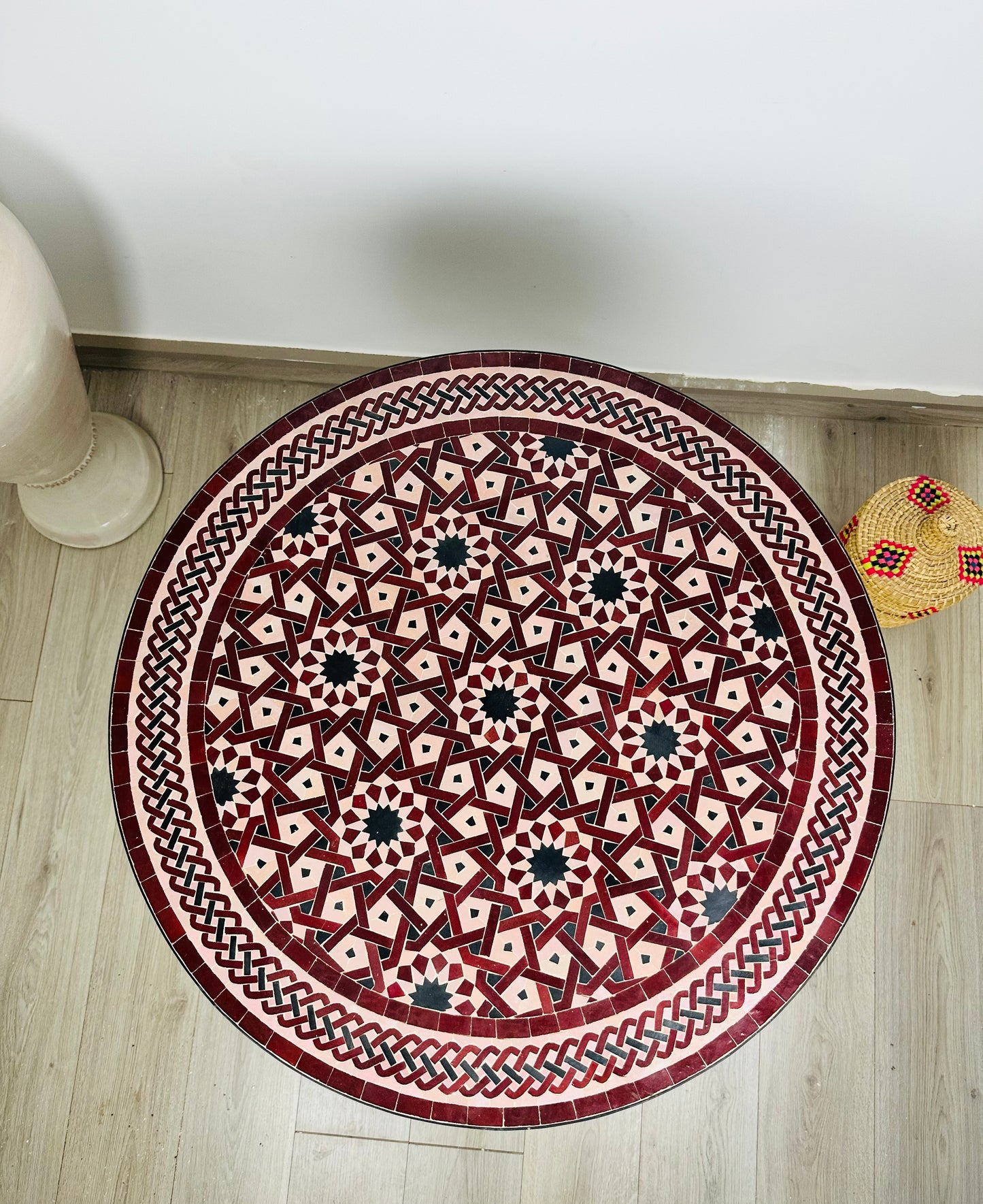 Andalusian Crimson Mosaic Table