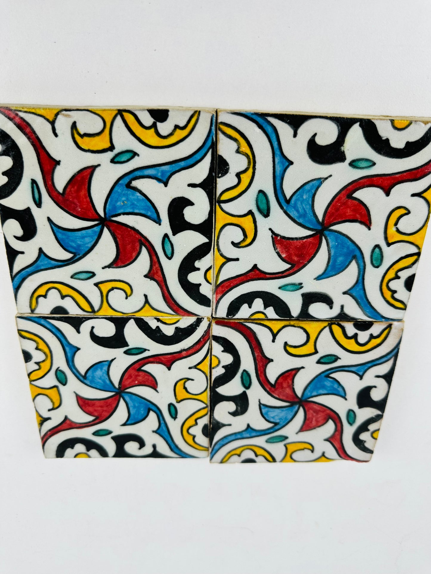 Arabesque Swirl Moroccan Zellige Tiles