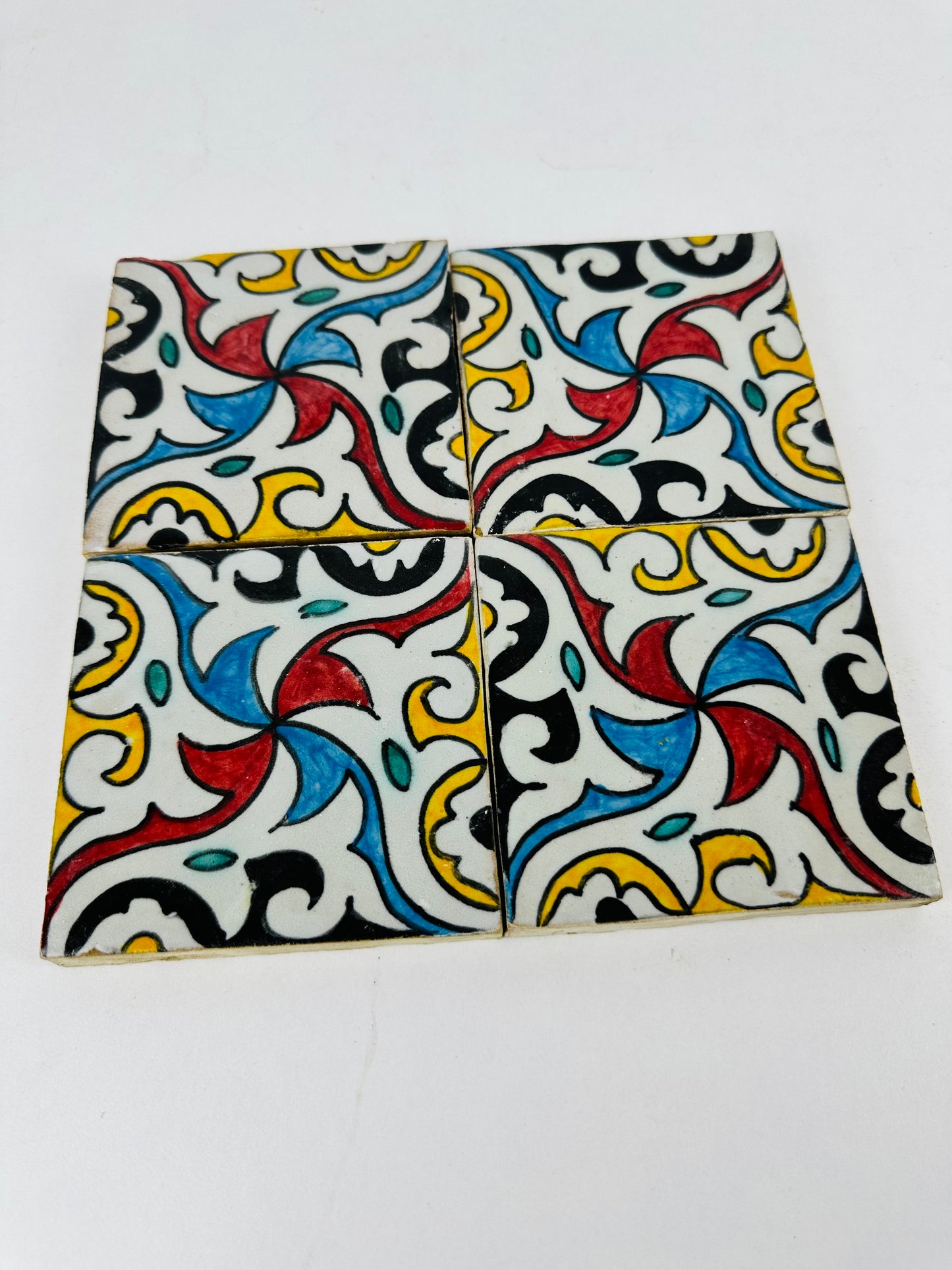 Arabesque Swirl Moroccan Zellige Tiles