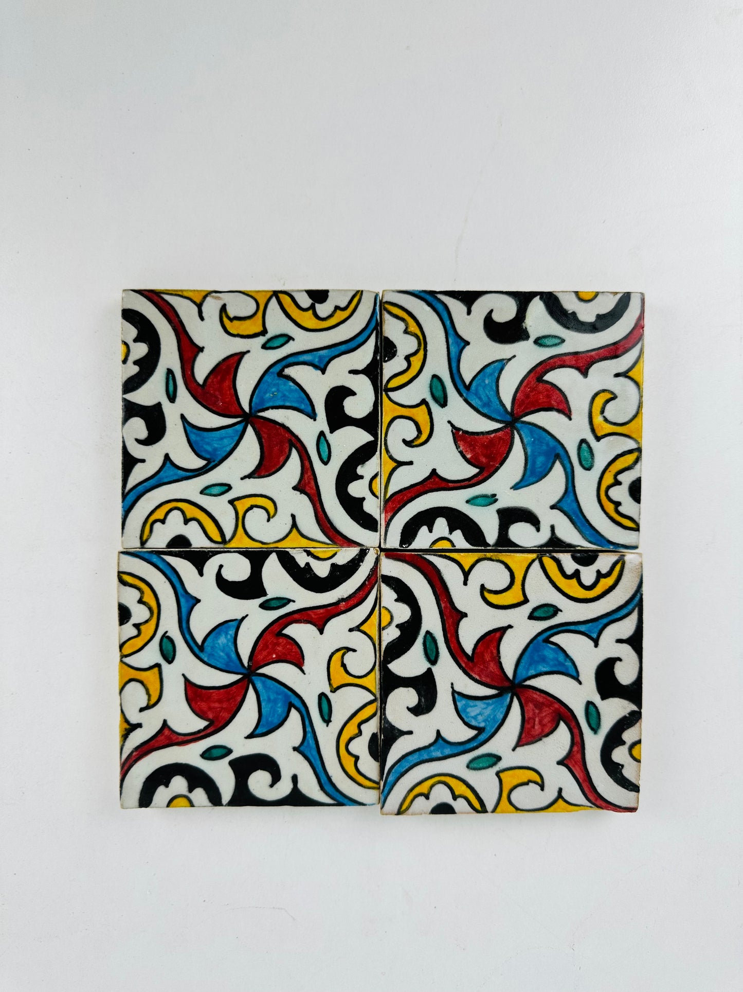 Arabesque Swirl Moroccan Zellige Tiles