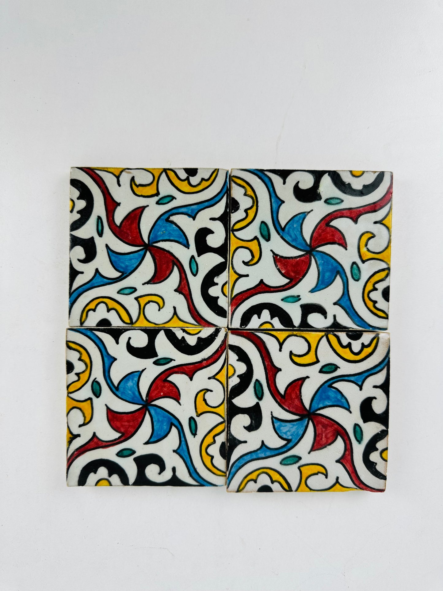 Arabesque Swirl Moroccan Zellige Tiles