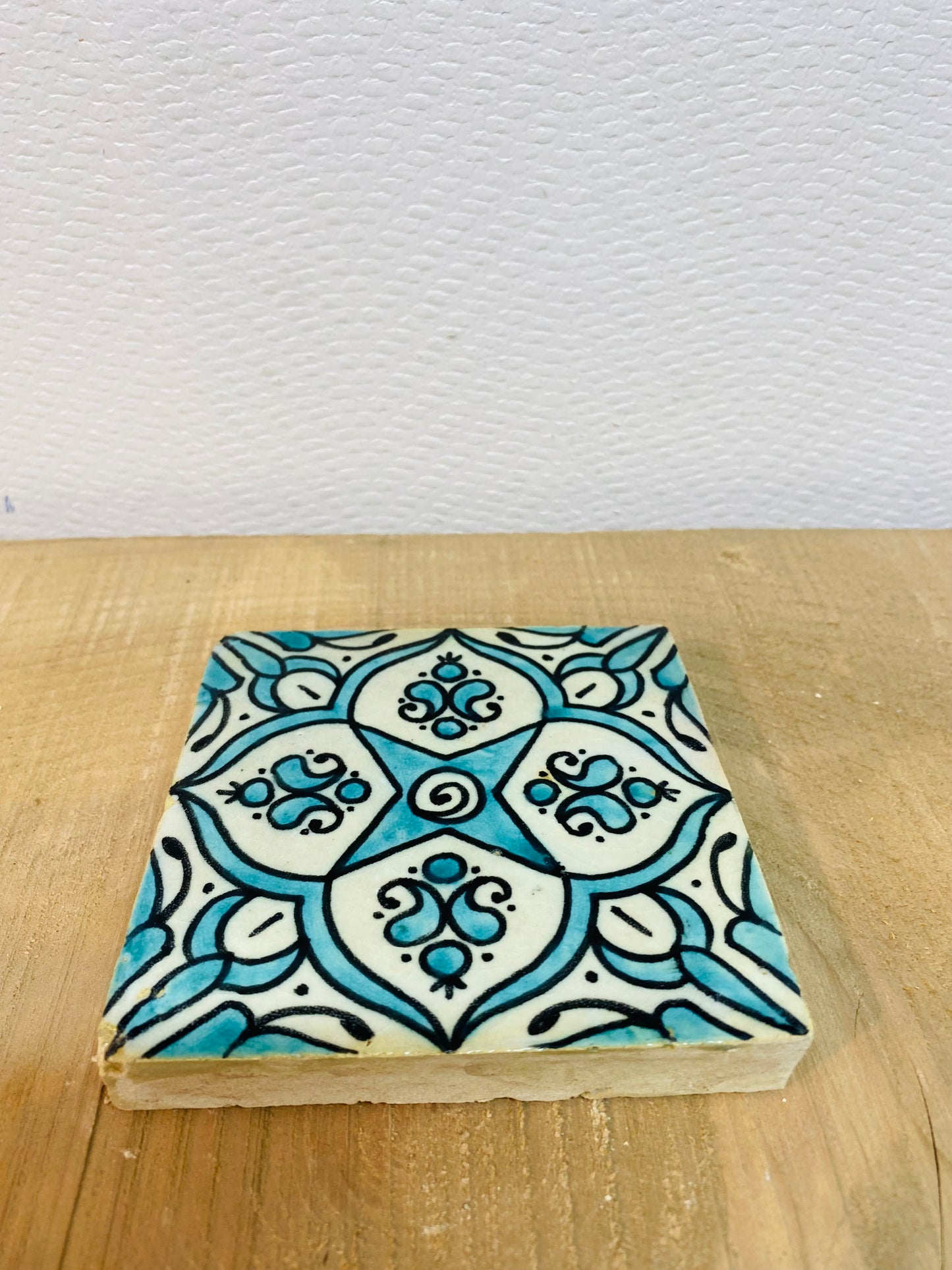 Azure Bloom Moroccan Zellige Tile