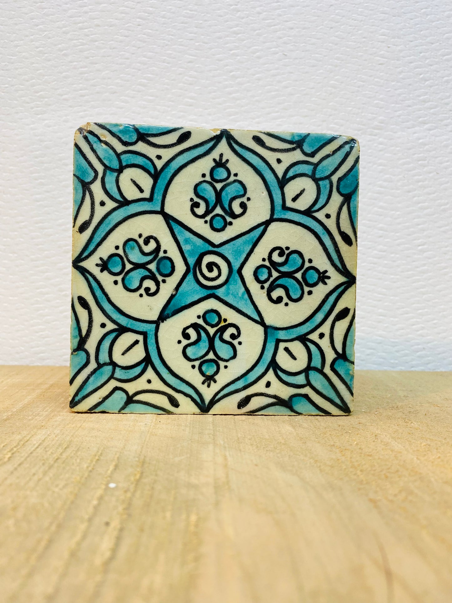 Azure Bloom Moroccan Zellige Tile