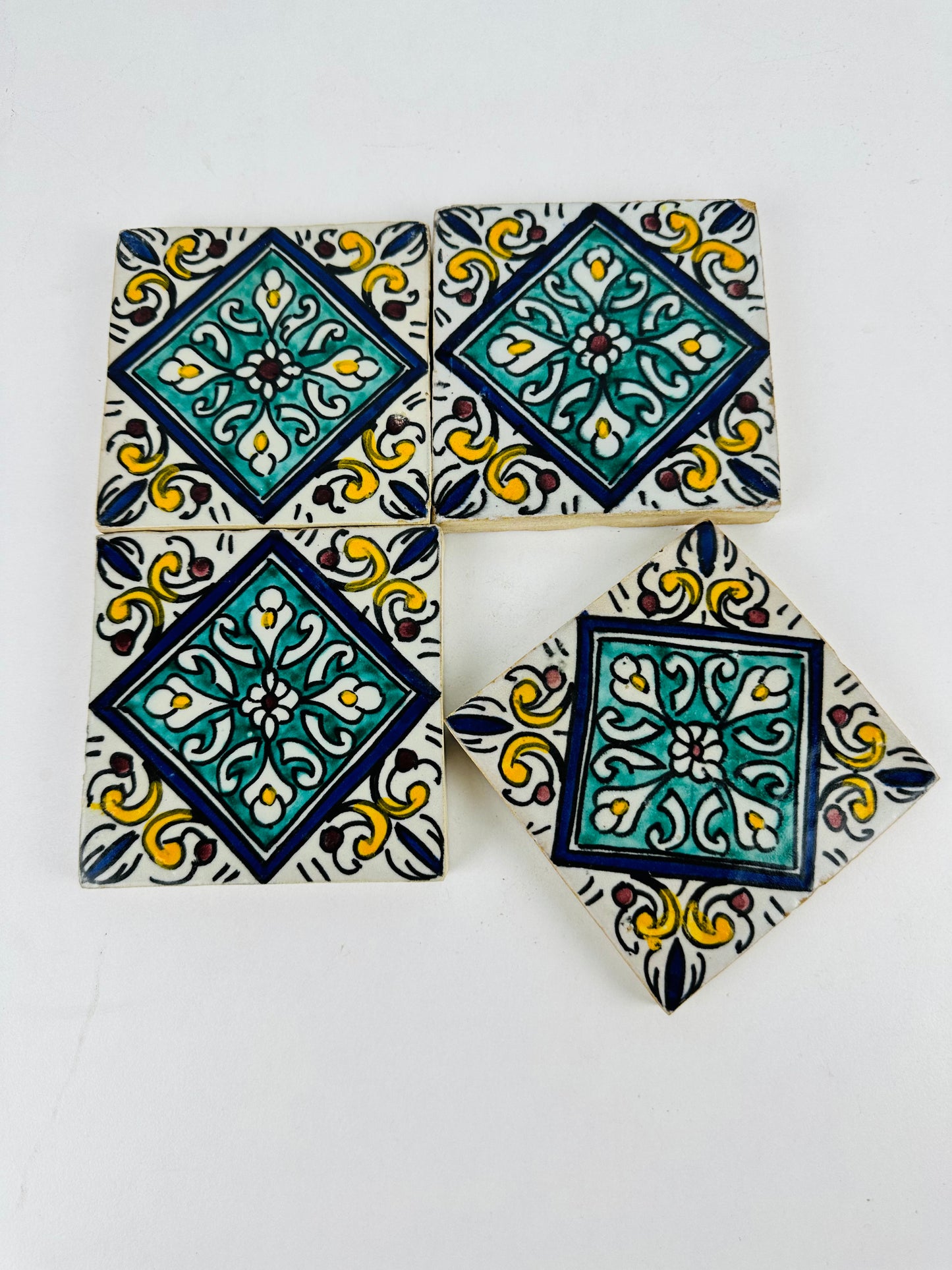 Emerald Bloom Moroccan Zellige Tiles