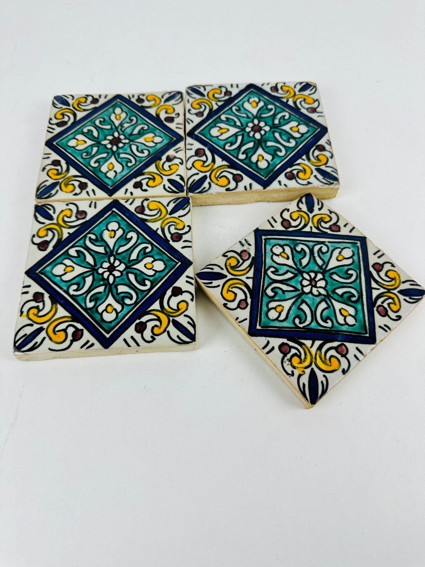 Emerald Bloom Moroccan Zellige Tiles