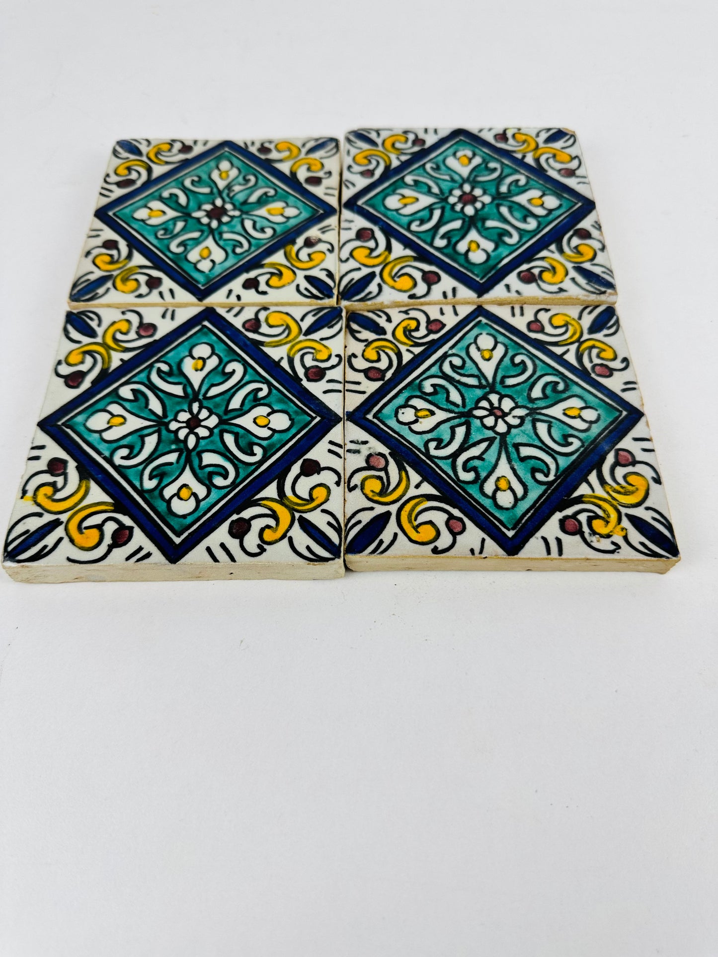 Emerald Bloom Moroccan Zellige Tiles