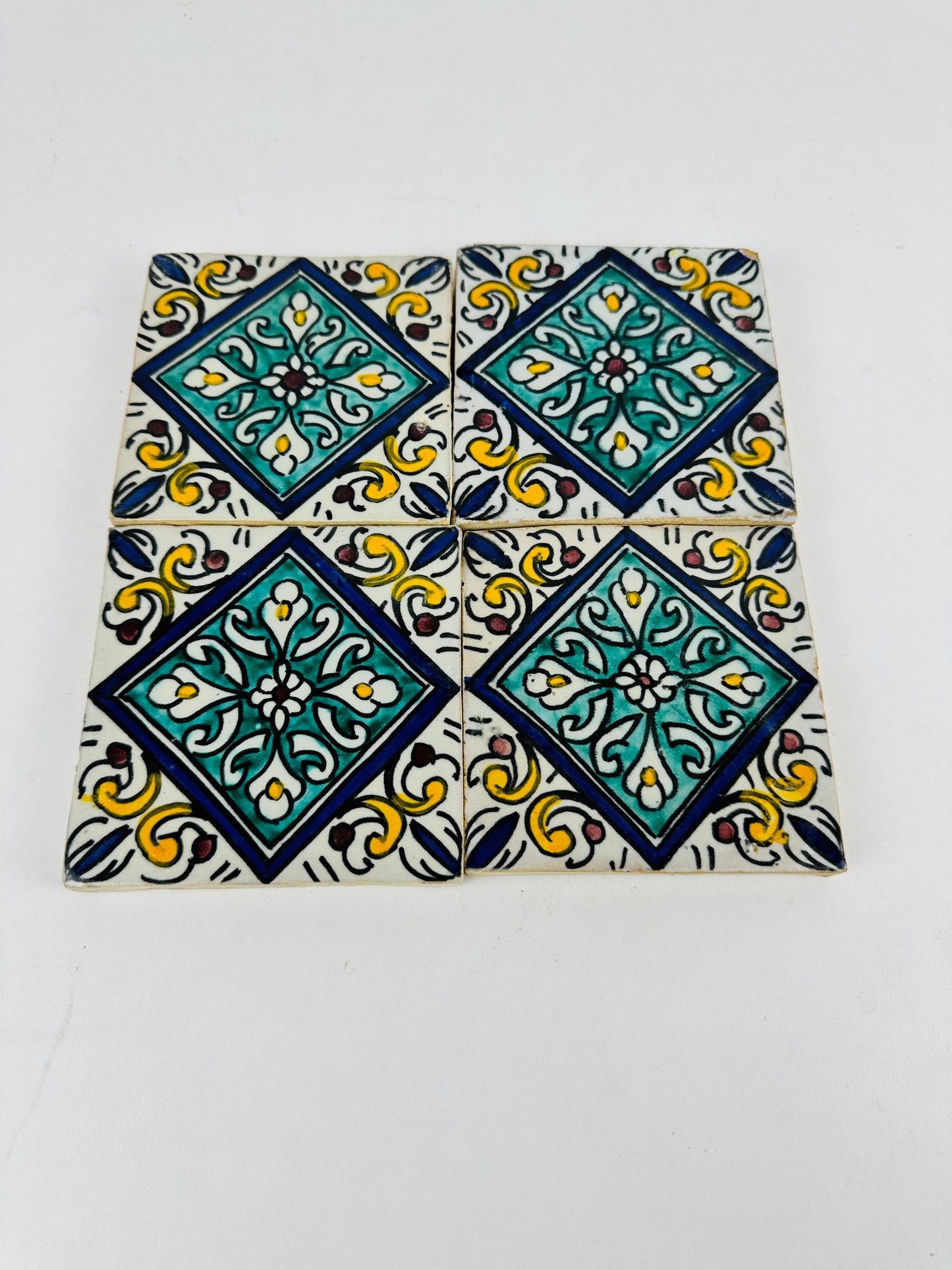 Emerald Bloom Moroccan Zellige Tiles