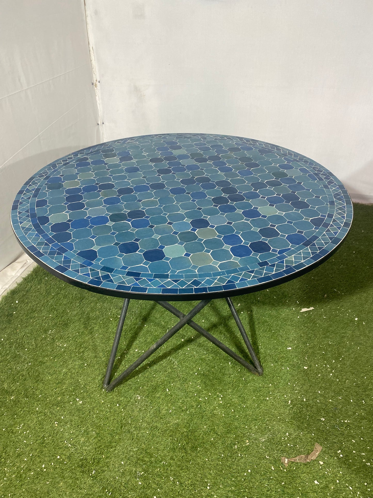 Ocean Depths Mosaic Table