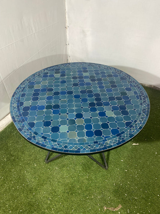 Ocean Depths Mosaic Table