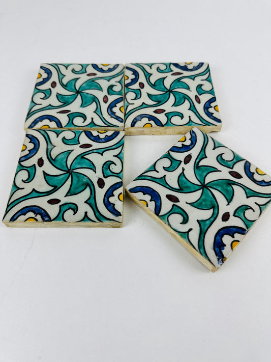 Serene Swirl Moroccan Zellige Tiles