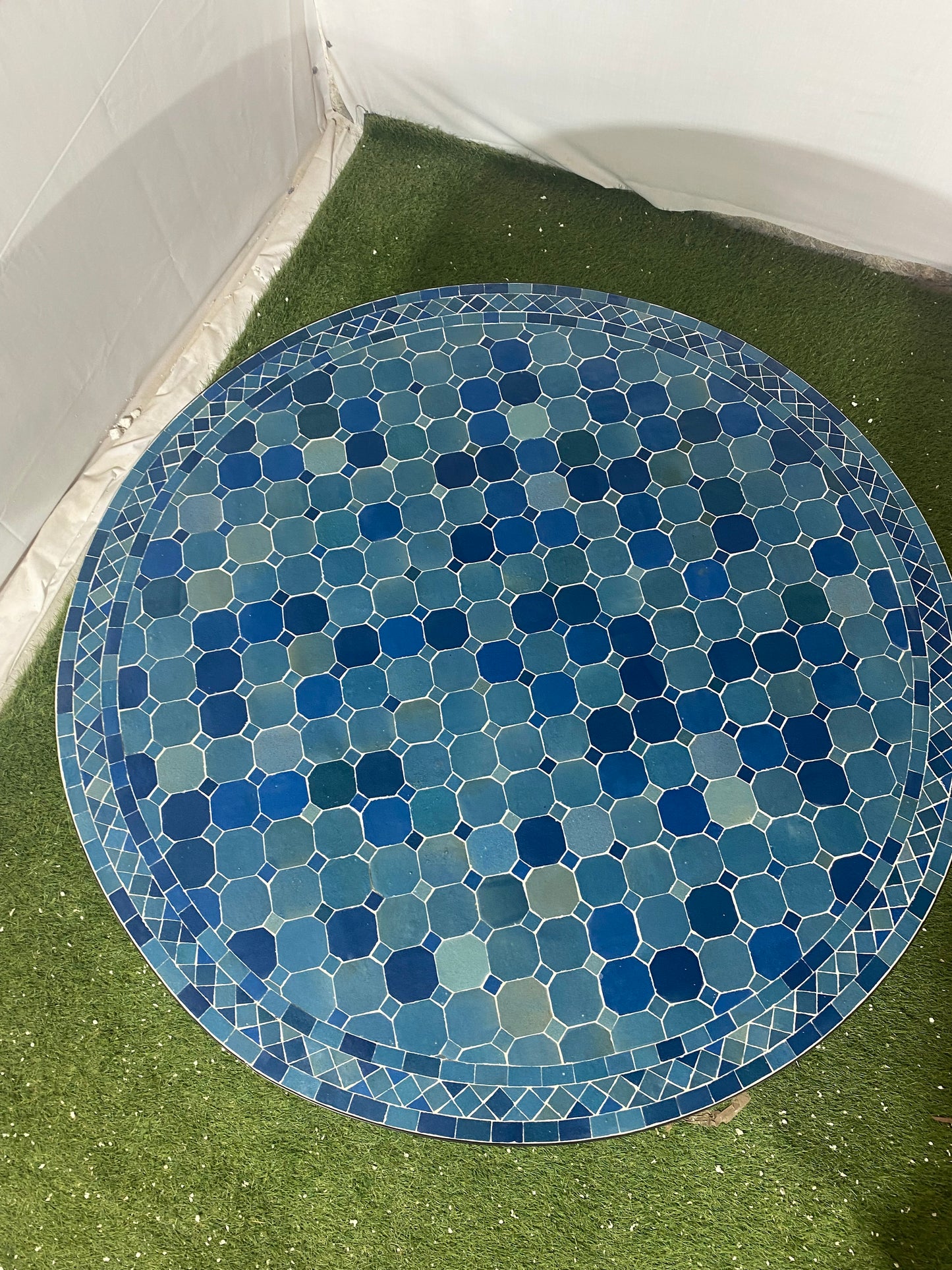 Ocean Depths Mosaic Table