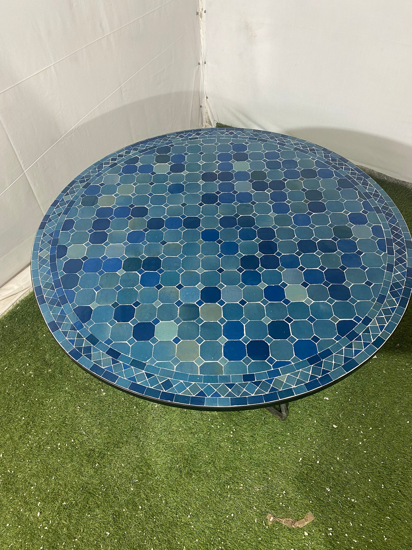 Ocean Depths Mosaic Table