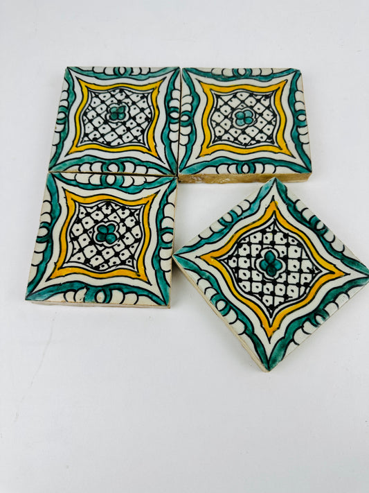 Golden Harmony Moroccan Zellige Tiles