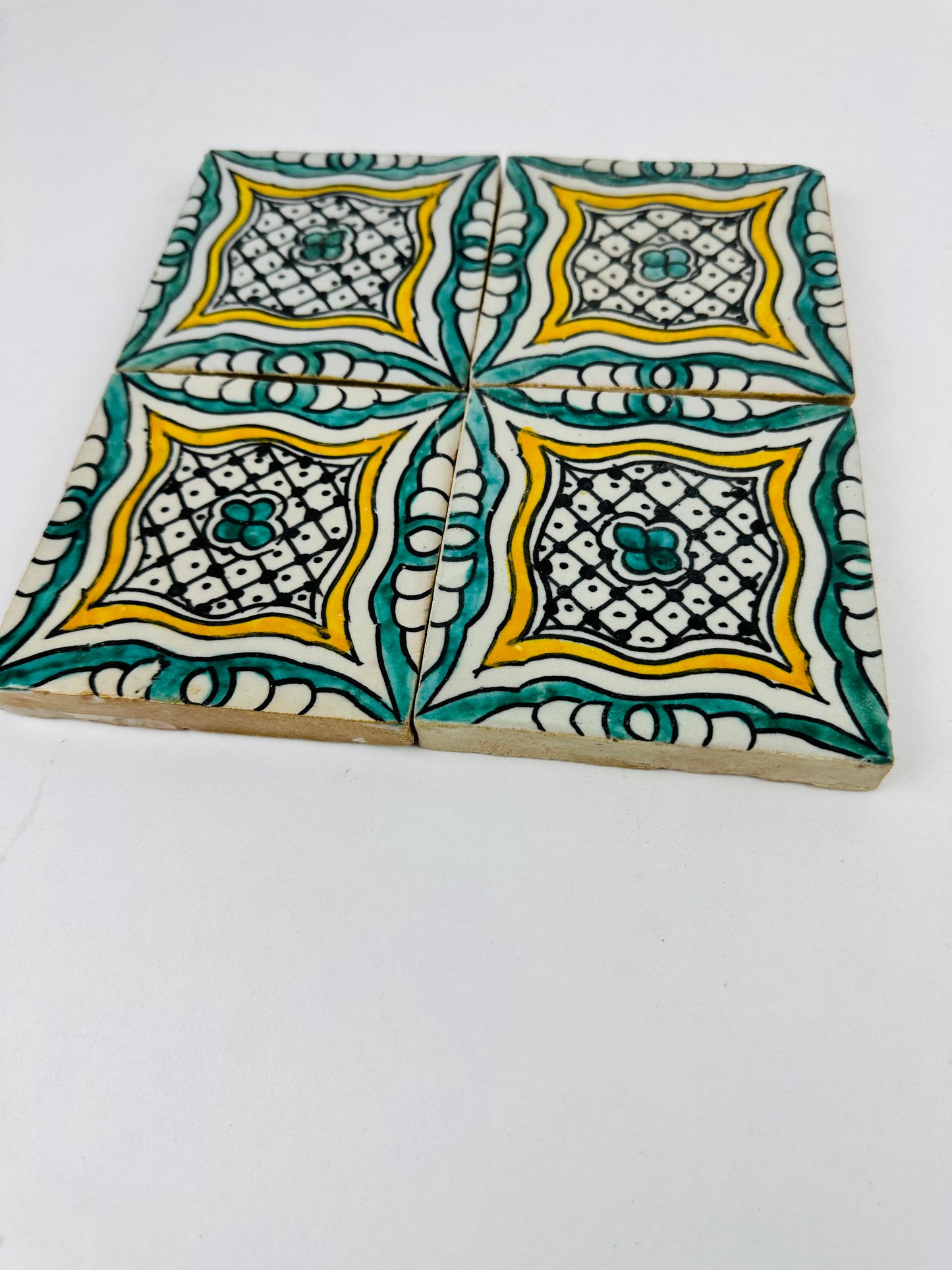 Golden Harmony Moroccan Zellige Tiles