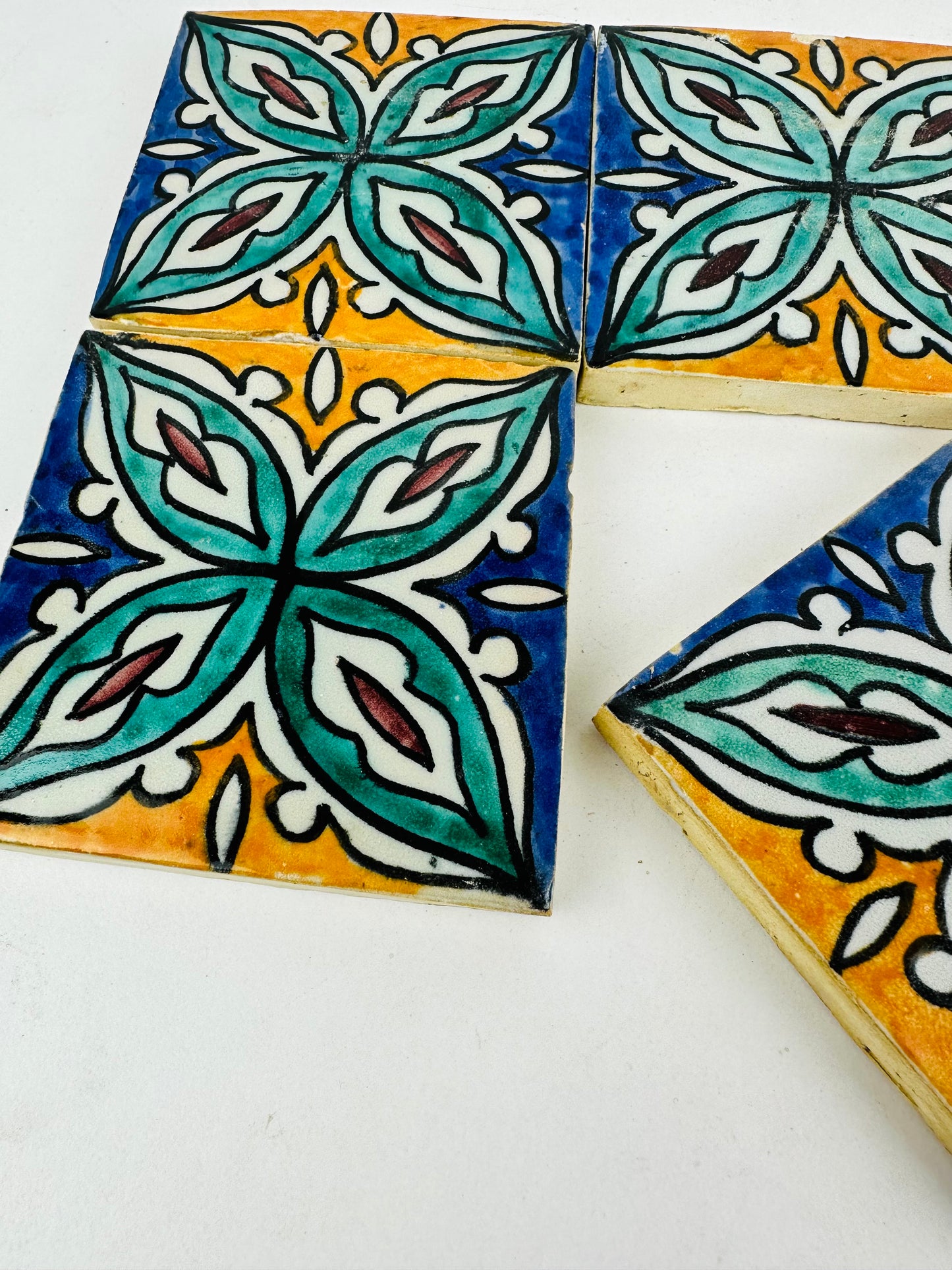 Majestic Bloom Moroccan Zellige Tiles