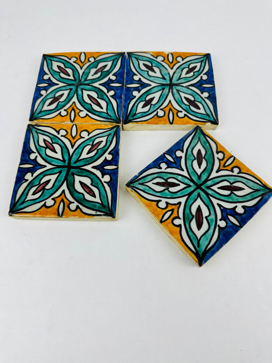 Majestic Bloom Moroccan Zellige Tiles