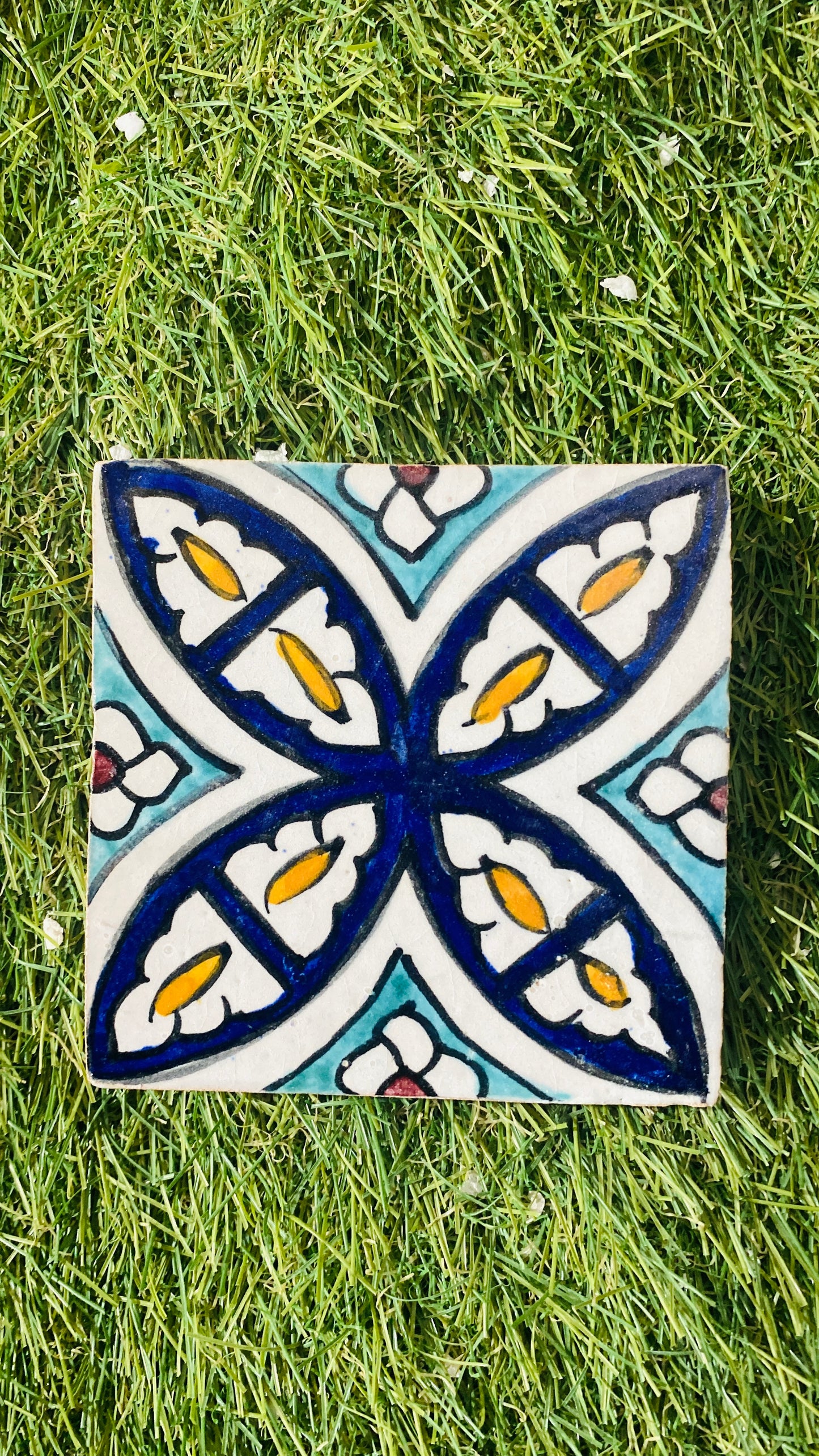 Royal Petal Moroccan Zellige Tile