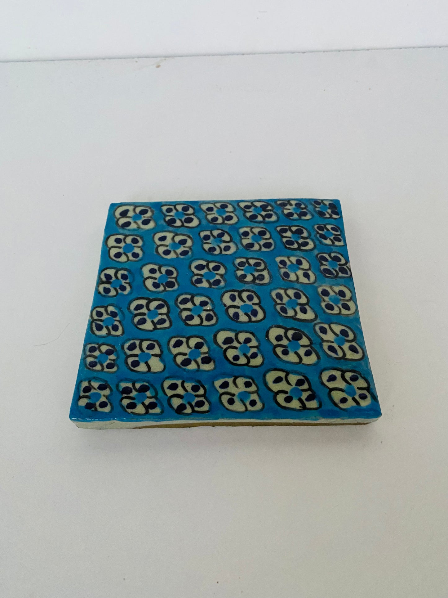 Azure Bloom Moroccan Zellige Tile