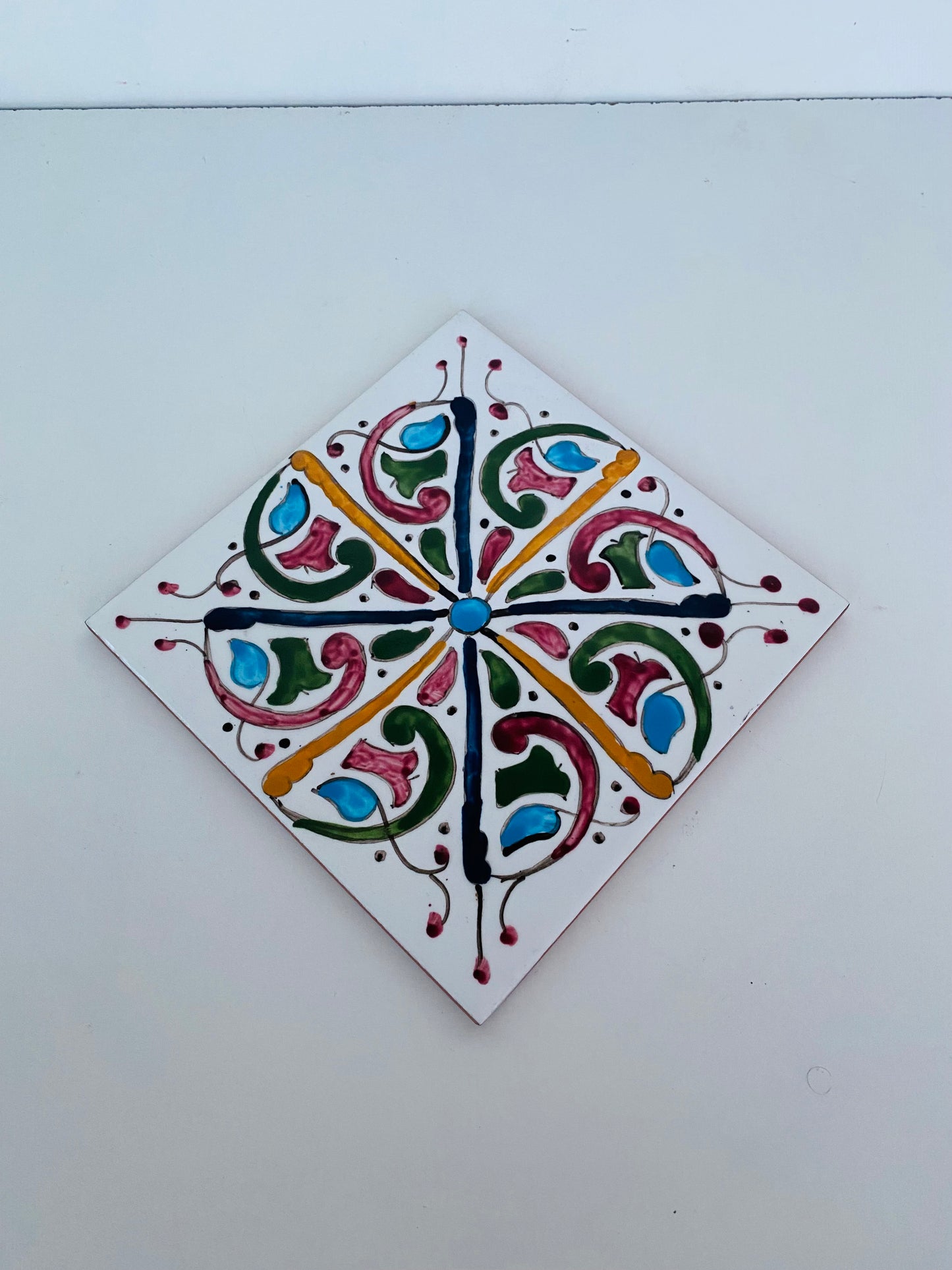 Floral Radiance Moroccan Zellige Tile