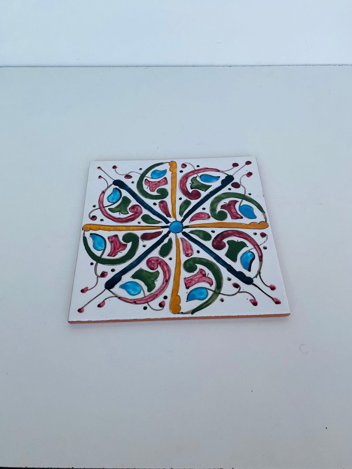 Floral Radiance Moroccan Zellige Tile