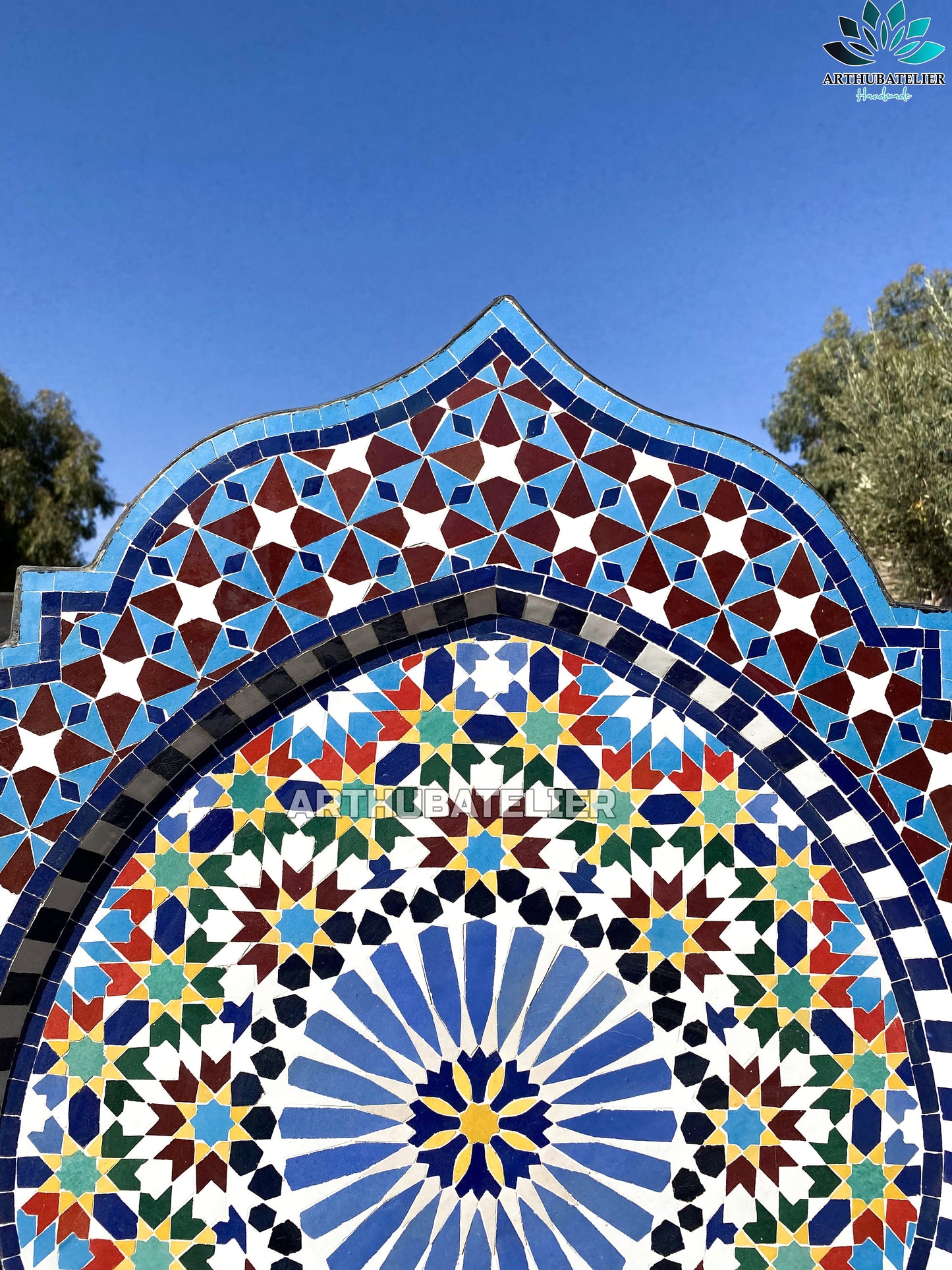 Moroccan Handcrafted Zellige Mosaic Fountain – A Timeless Outdoor & Indoor Masterpiece