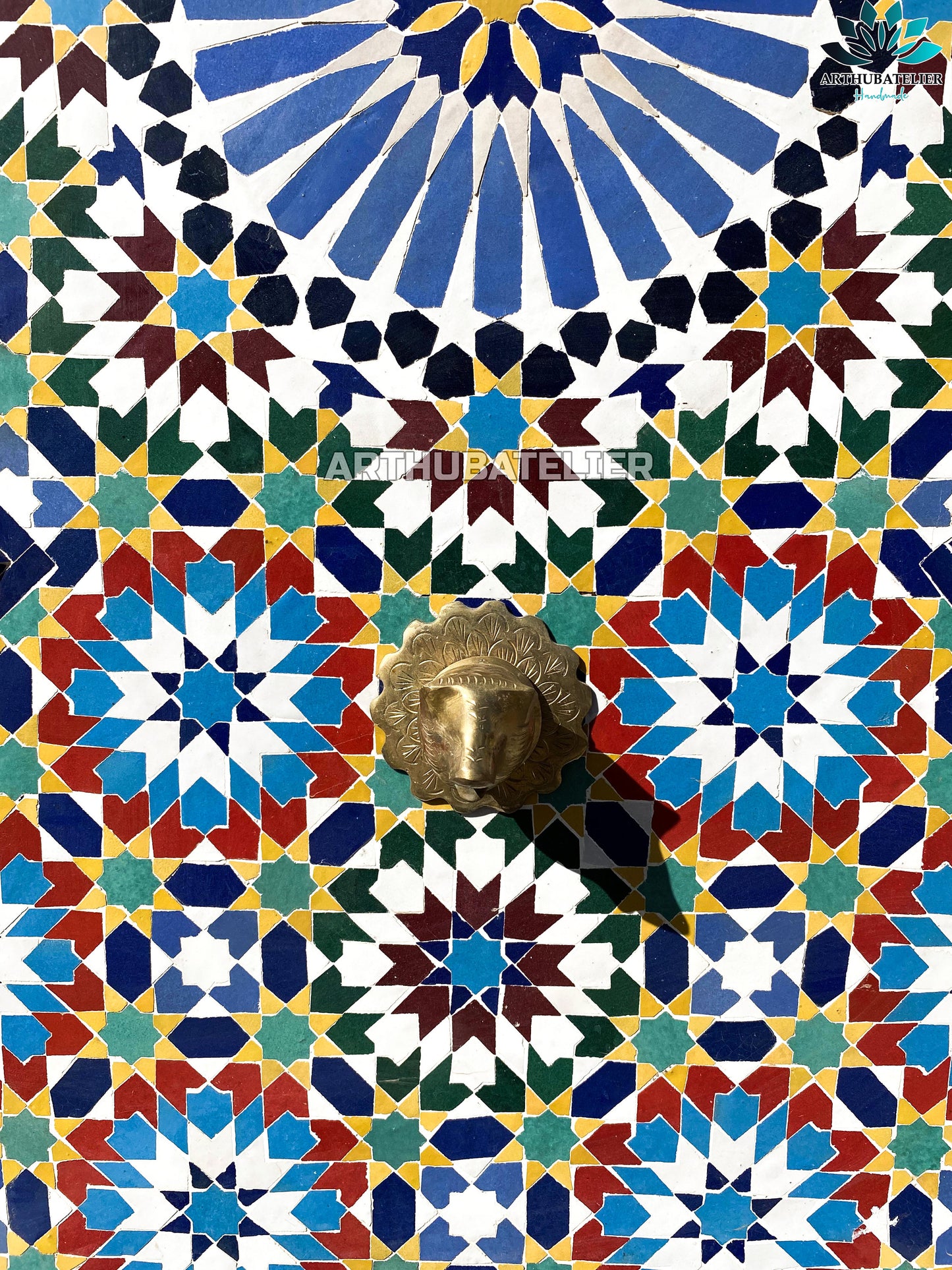 Moroccan Handcrafted Zellige Mosaic Fountain – A Timeless Outdoor & Indoor Masterpiece